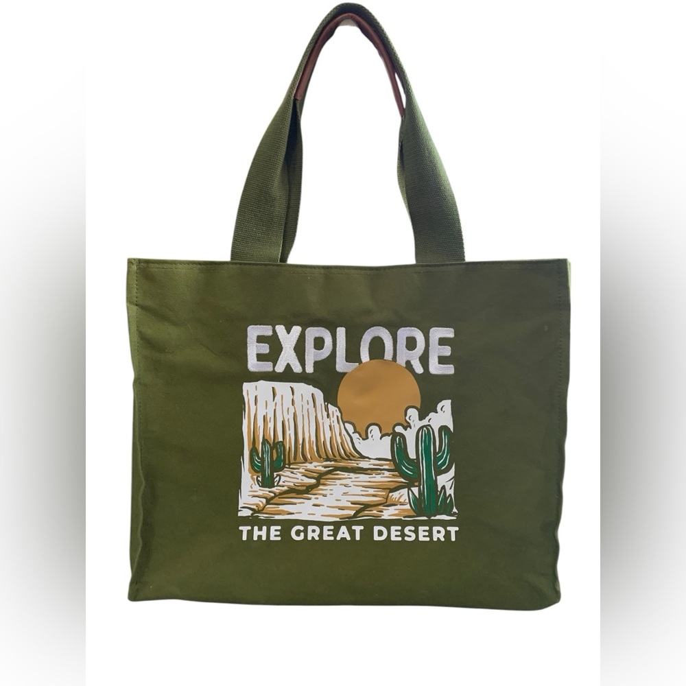 National parks canvas tote